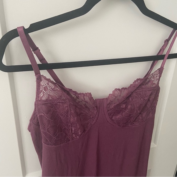 Adore Me Purple Lace Lingerie Chemise - Picture 2 of 10